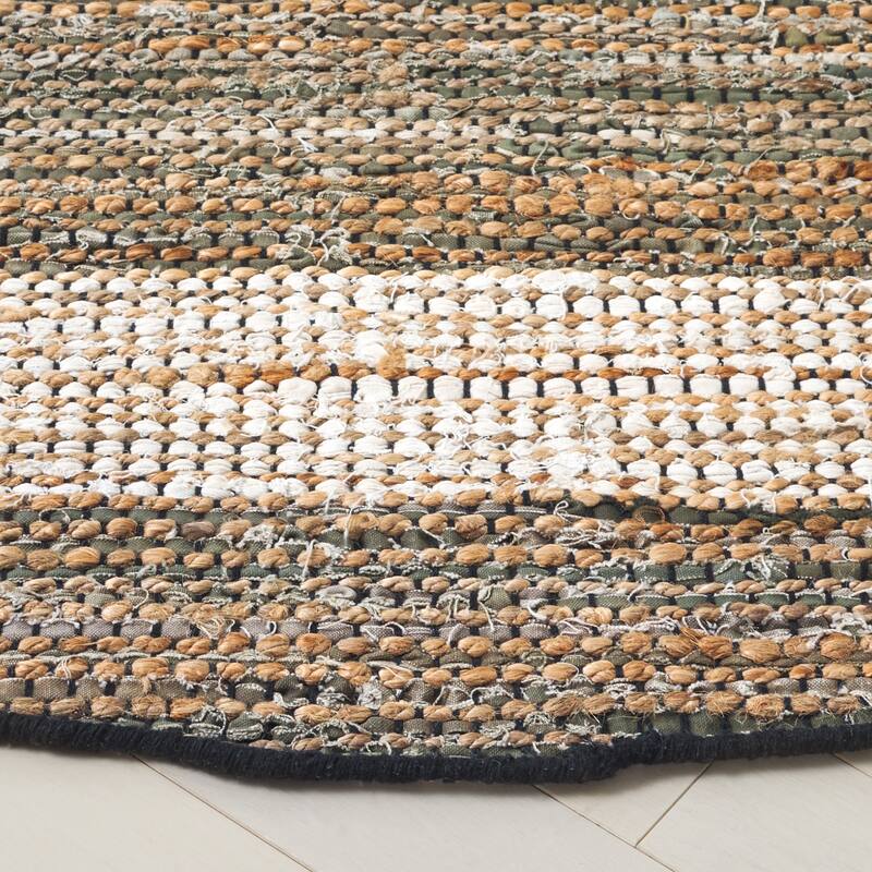 SAFAVIEH Handmade Cape Matsje Cod Denim & Jute Rug