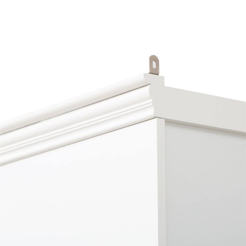 Farmhouse 3-Piece 78.75"Tall Bookcase Cabinet with and 4-Tier Display Shelf Adjustable LED Lighting