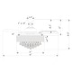 preview thumbnail 8 of 11, 42" Retractable 3-Blade LED Ceiling Fan Crystal Chandelier with Remote