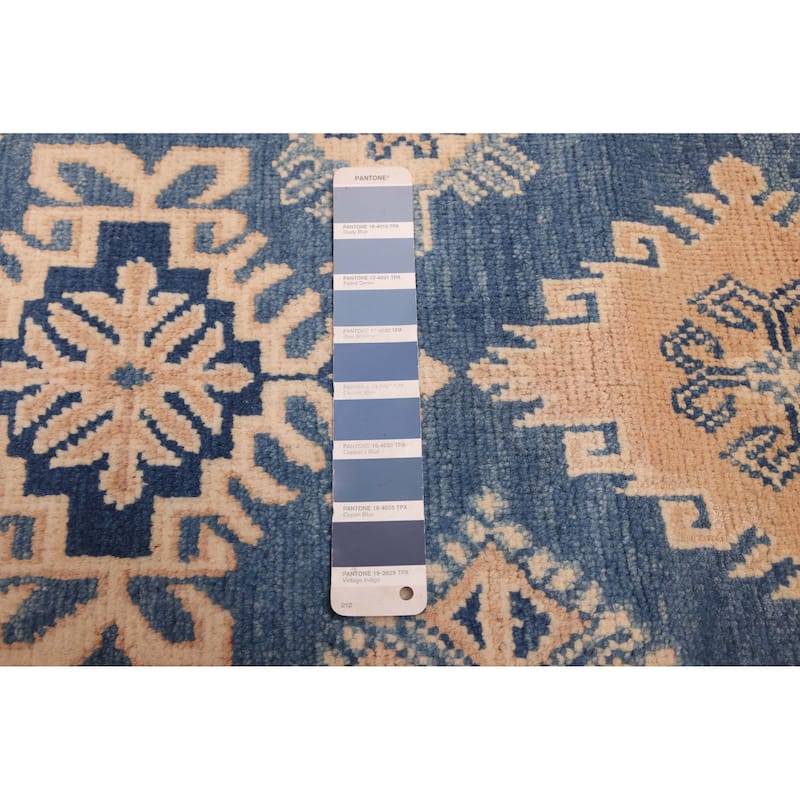 ECARPETGALLERY Hand-knotted Finest Ghazni Blue Wool Rug - 8'5 x 11'7