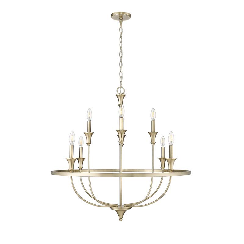 Millennium Lighting Herring 6 Chandelier Ceiling Light - Matte Black - 42 Inch