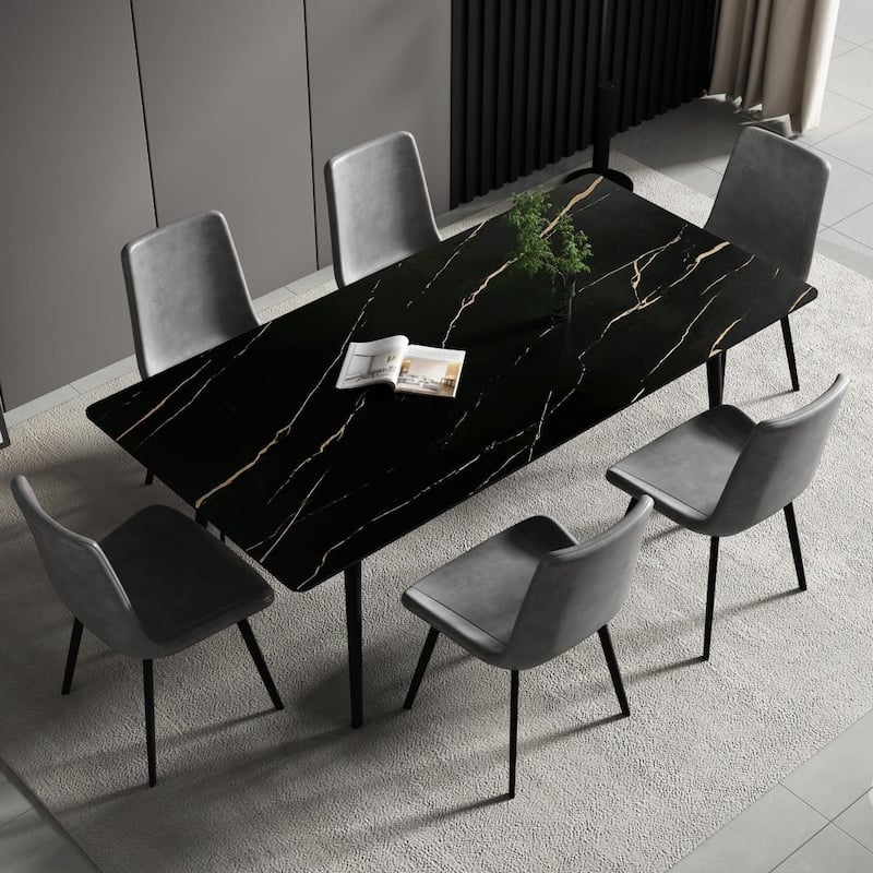 70.8'' Rectangle Dining Table with Stone Top
