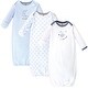 preview thumbnail 1 of 0, Touched by Nature Infant Boy Organic Cotton Gowns, Constellation Preemie-Newborn - Blue Constellation