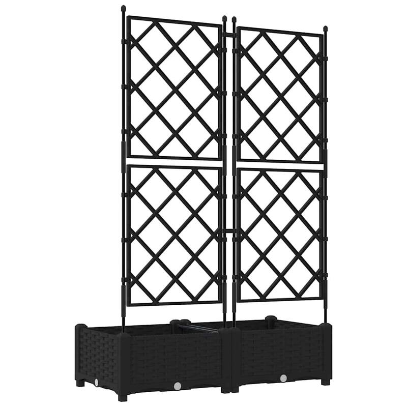 vidaXL Garden Planter with Trellis