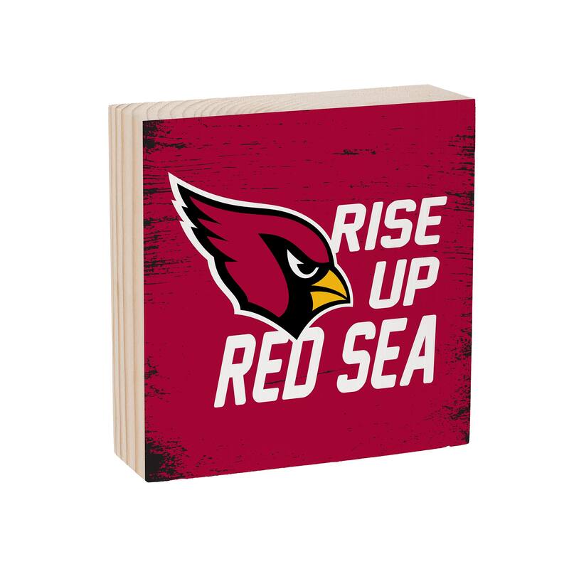 Arizona Cardinals Wooden Tabletop Mantel Shelf Sign