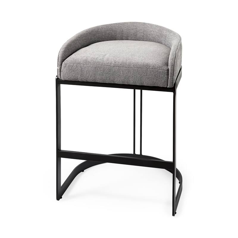 Hollyfield Cream Fabric Seat with Gold Metal Frame Counter Stool