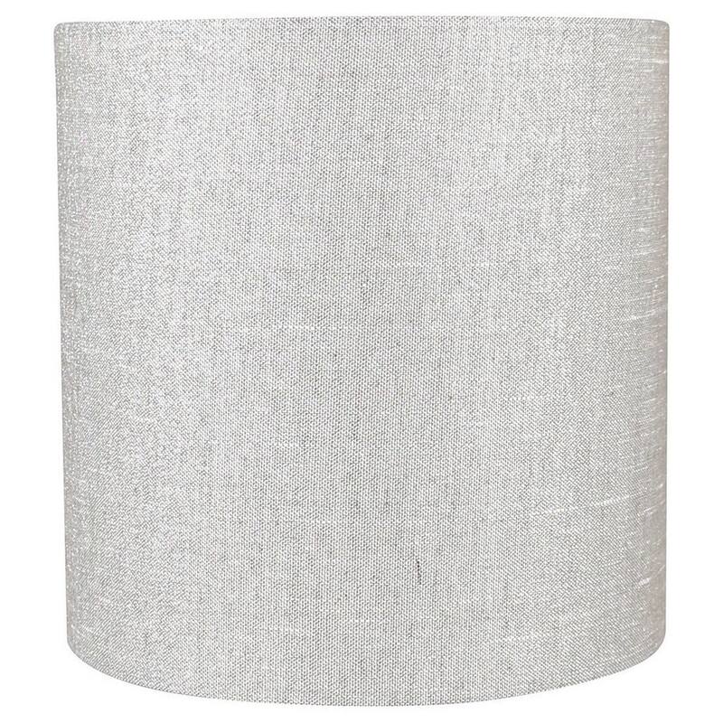Classic Drum Metallic Fabric Lamp Shade, 8" to 16" Bottom Size