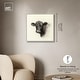 preview thumbnail 36 of 60, Darkness in Detail of Cow Canvas Animal Art Prints by Art Remedy