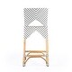 preview thumbnail 22 of 29, Creanly 25.25"H Seat Rattan Counter Stool with Back