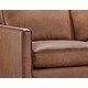 preview thumbnail 7 of 6, Oakburn Four Piece Leather Sofa, Loveseat, Chair and Ottoman Set with Wood Base