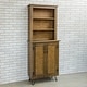 preview thumbnail 17 of 29, 78-inch Tall Lodge Style China Cabinet with 3 Display Shelves, 2 Doors, and 4 Legs