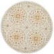 preview thumbnail 6 of 11, SAFAVIEH Handmade Chelsea Halie French Country Wool Rug 3' x 3' Round - Teal/Green
