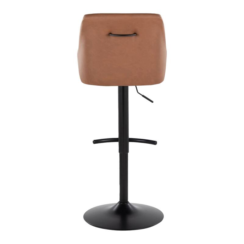 Porch & Den Hadley Adjustable Bar Stool with Rounded T Footrest (Set of 2)