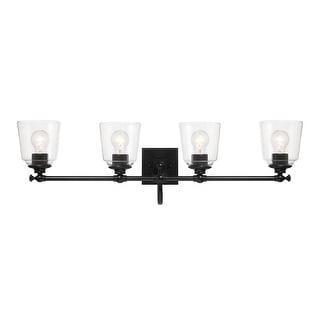 Minka Lavery 4004 Antonia 4 Light 35" Wide Vanity Light with Clear