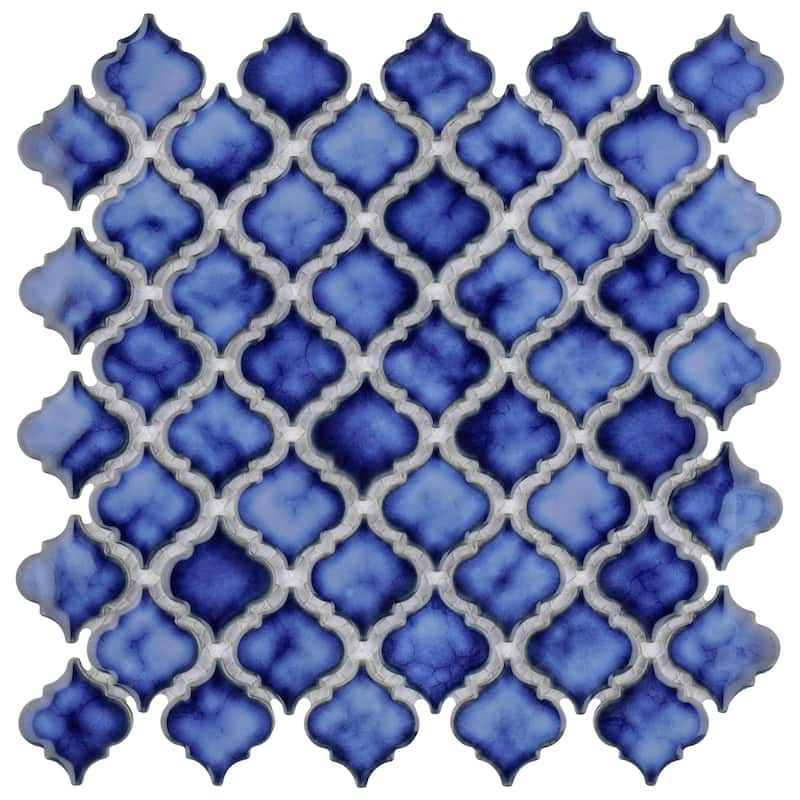 Merola Tile Hudson Tangier Sapphire 12-3/8" x 12-3/8" Porcelain Floor and Wall Tile