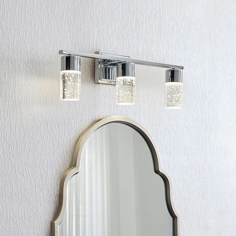 Porch & Den Arabesque Warm Silver Arched Wall Mirror