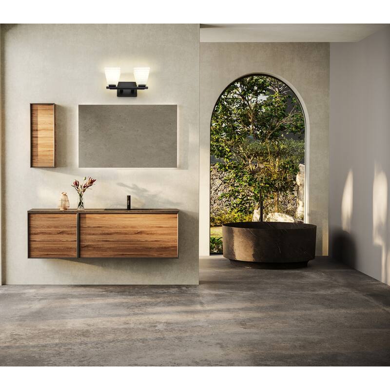 Z-Lite Annalise 2 Light Vanity - Matte Black