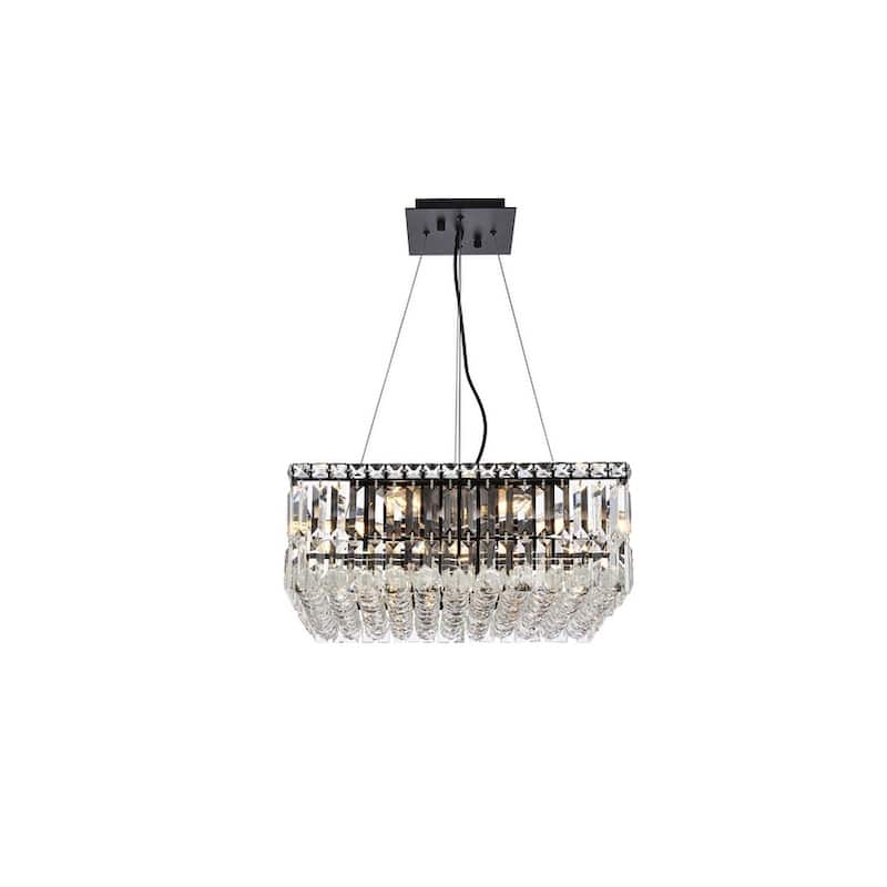Maxine 20 Inch Chandelier - 20 Inch - Black