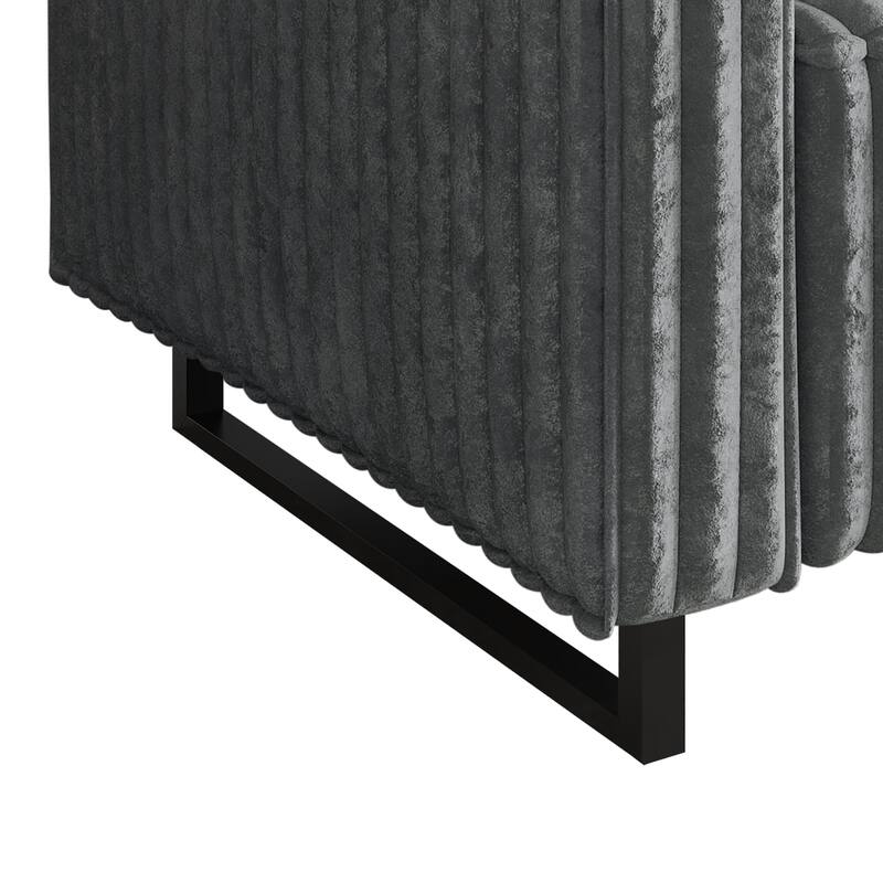 CraftPorch Mid Century Modern 3- Pieces Upholstered Living Room Set