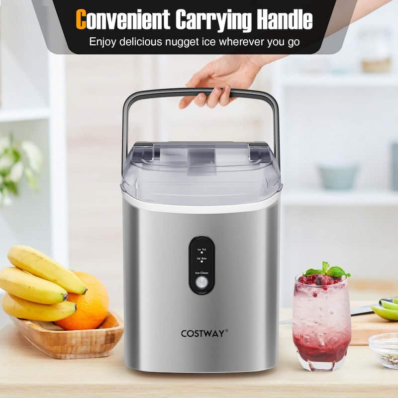 Costway Countertop Ice Maker with Soft Chewable Pellet Ice Ready in 6 - See Details
