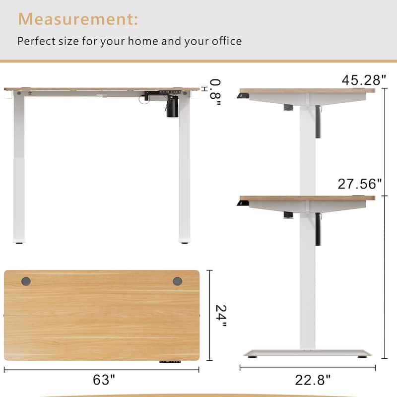 Futzca Electric Height Adjustable Standing Desk
