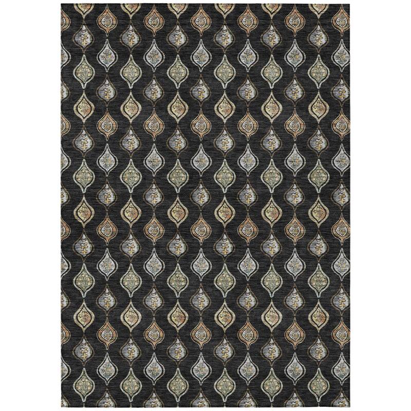 Machine Washable Indoor/ Outdoor Casual Greenwood Chantille Rug