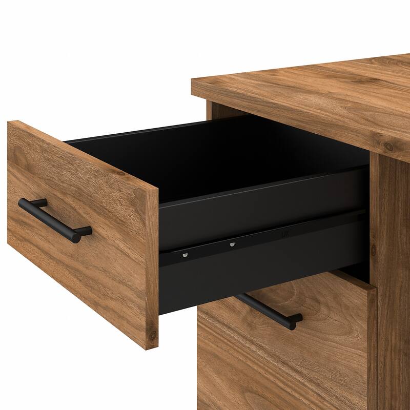 Somerset 72W Office Desk with Hutch and File Cabinet by Bush Furniture