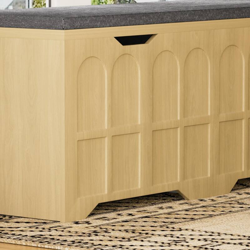 3-Piece L-Shaped Storage Bench with Cushion for Kitchen Corner, Toy Storage & Reading Nook