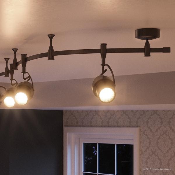 Luxury Modern LED Track Lighting 12 H x 4.7 W with Cinema Style Swiveling Heads Estate Bronze Finish 108 Bed Bath Beyond 19478108