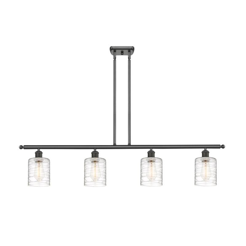 Innovations Lighting 516-4I-10-48 Cobbleskill Linear Cobbleskill 4 - Oil Rubbed Bronze / Deco Swirl