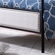 preview thumbnail 4 of 8, Beechmont Queen Size Upholstered Canopy Bed by Christopher Knight Home