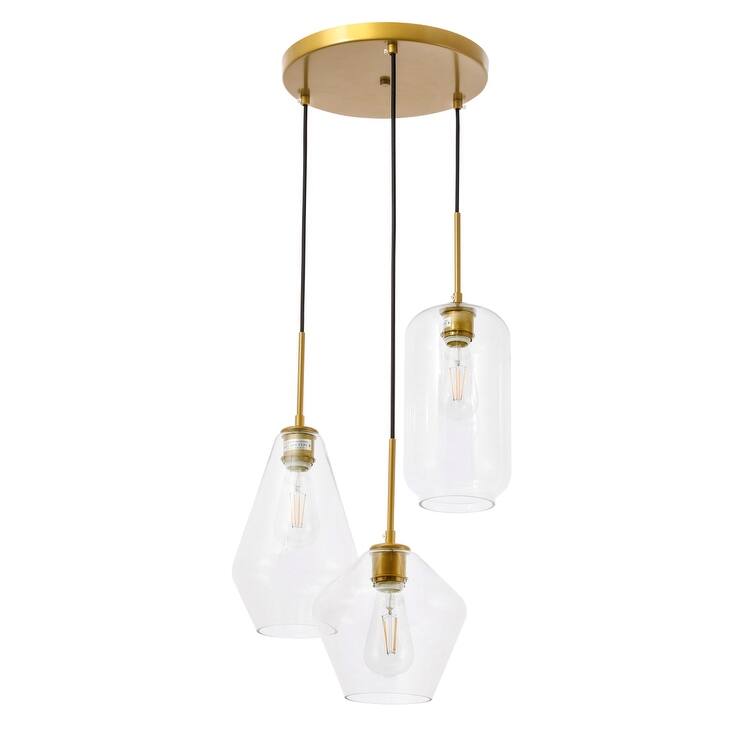 Gerald Glass 3-light Pendant