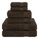 preview thumbnail 7 of 89, American Soft Linen Bekos 6 Piece Towel Set, 100% Cotton Bath Towel Set for Bathroom Brown
