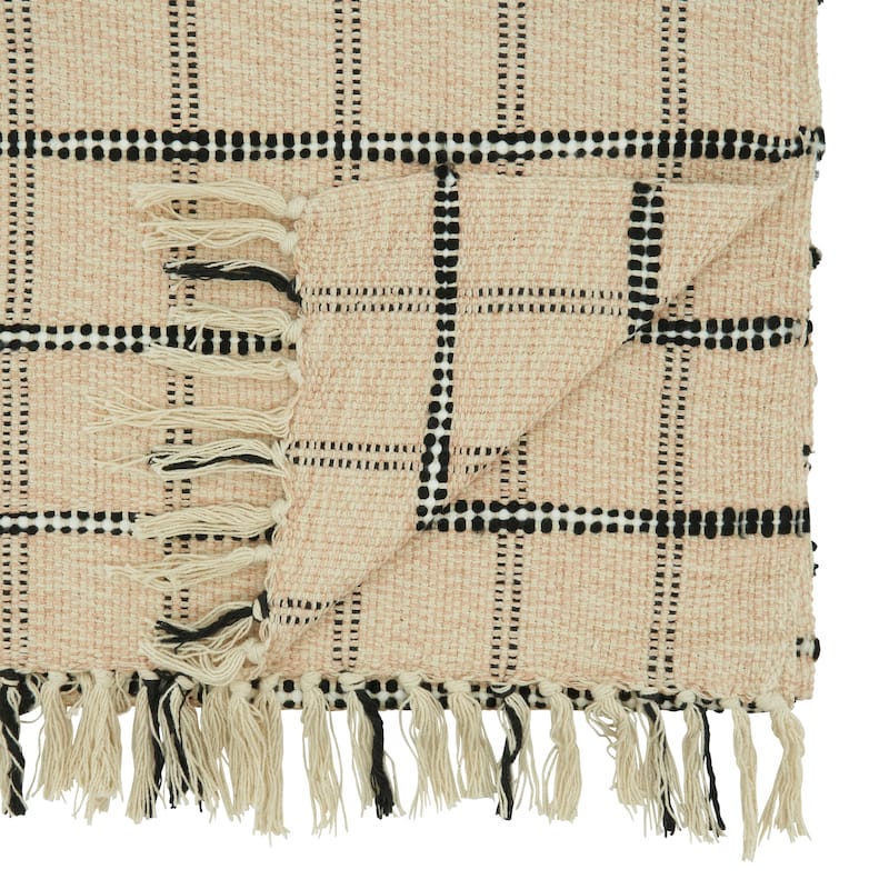 Table Runner With Checkered Design - 16"x72"