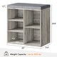 preview thumbnail 10 of 32, Shoe Storage Bench Cubby Organizer for Entryway