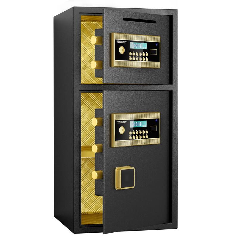 Digital Security Safe with Fireproof and Waterproof Bag,6.5 Cubic Feet Safe Box with Hidden Code Function for Home,Office