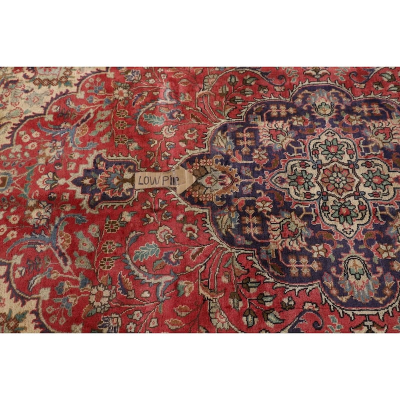 Tabriz Persian Vintage Area Rug Hand-Knotted Wool Carpet - 6'8"x 9'8"