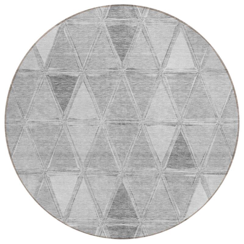 Machine Washable Indoor/ Outdoor Chantille Modern Diamonds Rug