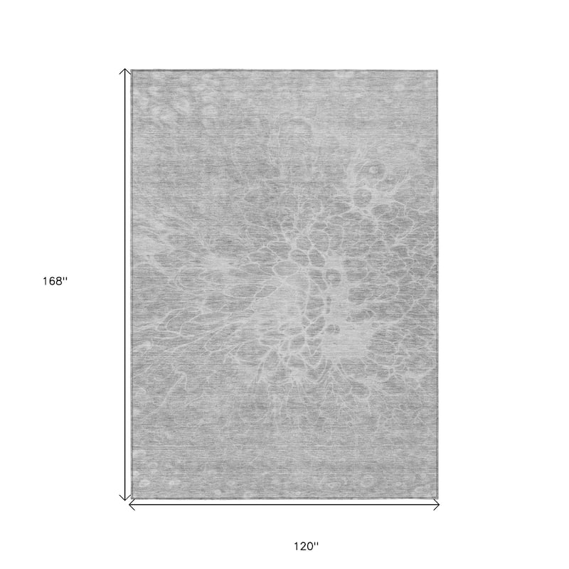 HomeRoots Abstract Transitional Rectangle Outdoor Rug