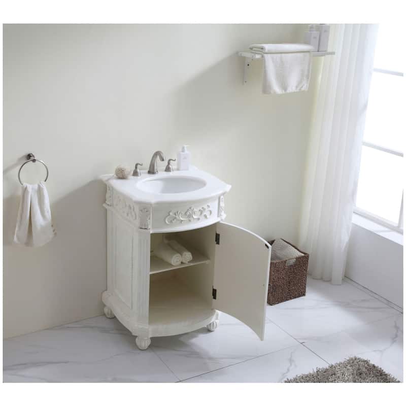 Elegant Lighting VF-1009-VW Danville 24" Free Standing Single Basin