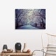 preview thumbnail 29 of 28, Great Big Canvas "Cherry blossoms in Central Park's in New York City." Muted Blue Black Wrapped Canvas Print Wall Artwork
