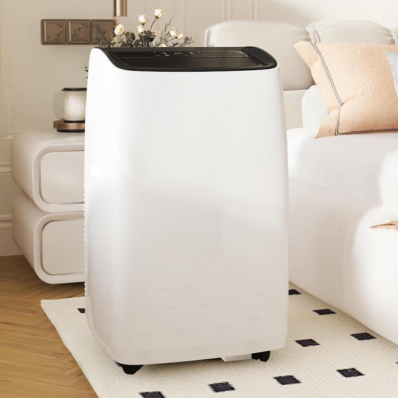 14000 Btus Portable Air Conditioner with Heating Mode - N/A - White