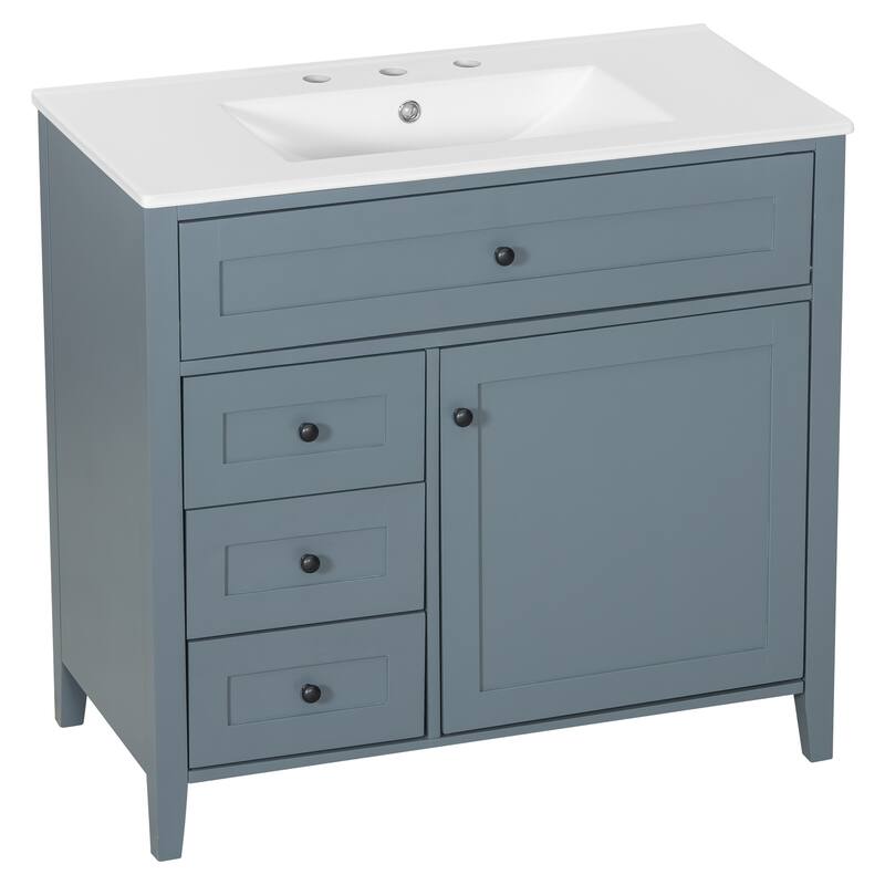 GDFStudio - Adrian Montgomery Modern Freestanding Bathroom Vanity