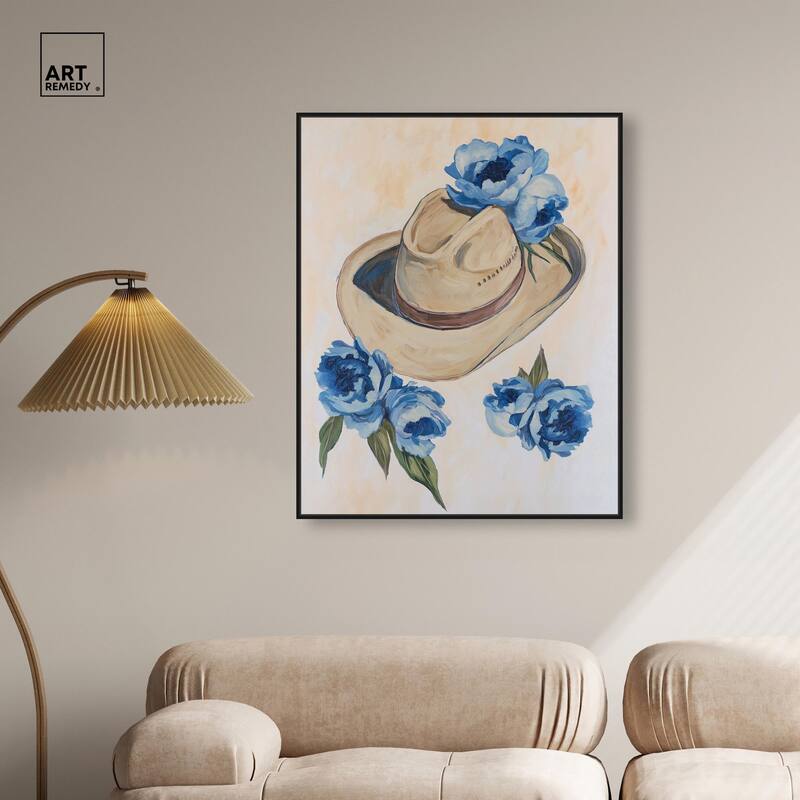 Brimming Blues I Canvas by Art Remedy