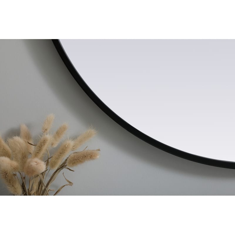 Indigo Home Metal Frame Oval Mirror 27x36 Inch
