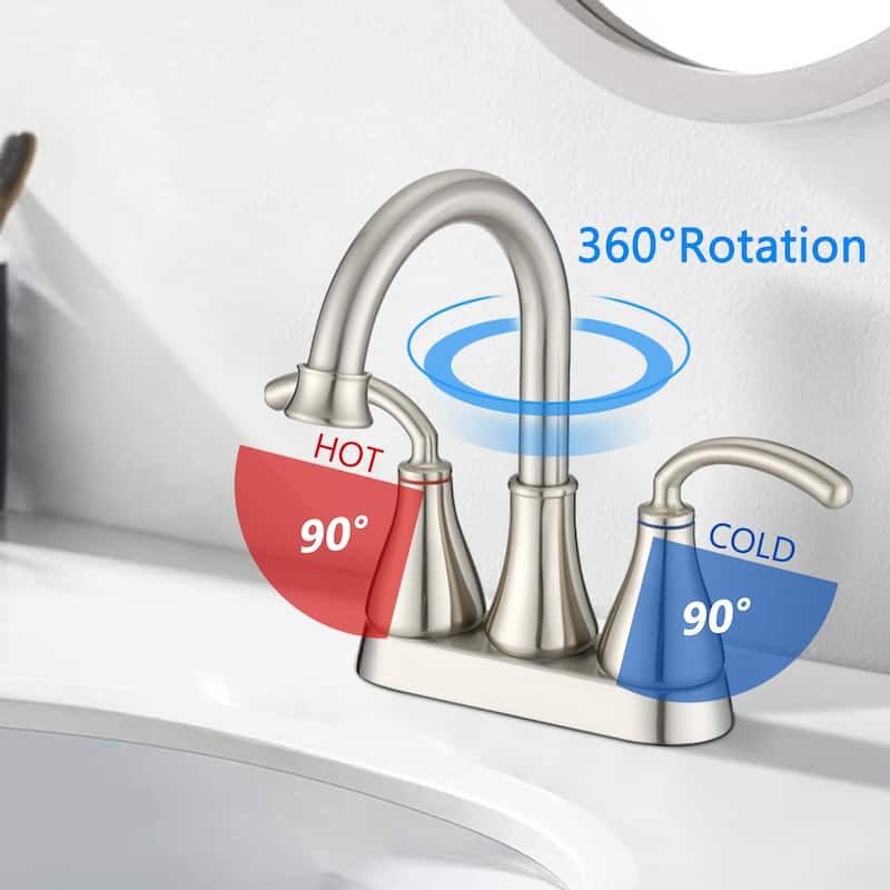 2-Handle Bathroom Sink Faucet