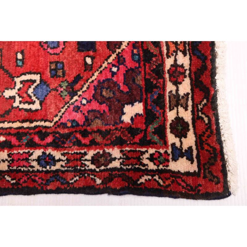 ECARPETGALLERY Hand-knotted Andelz Red Wool Rug - 2'8 x 12'0