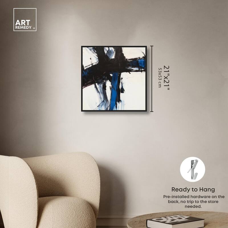 Blue Streak I Canvas by Art Remedy