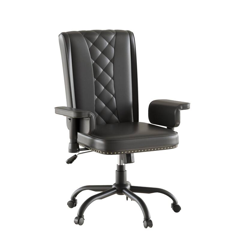 Adjustable Home Office Desk Chair, Desk Chair Executive Office Chair Computer Chair Ergonomic Mid Back with 360° Swivel