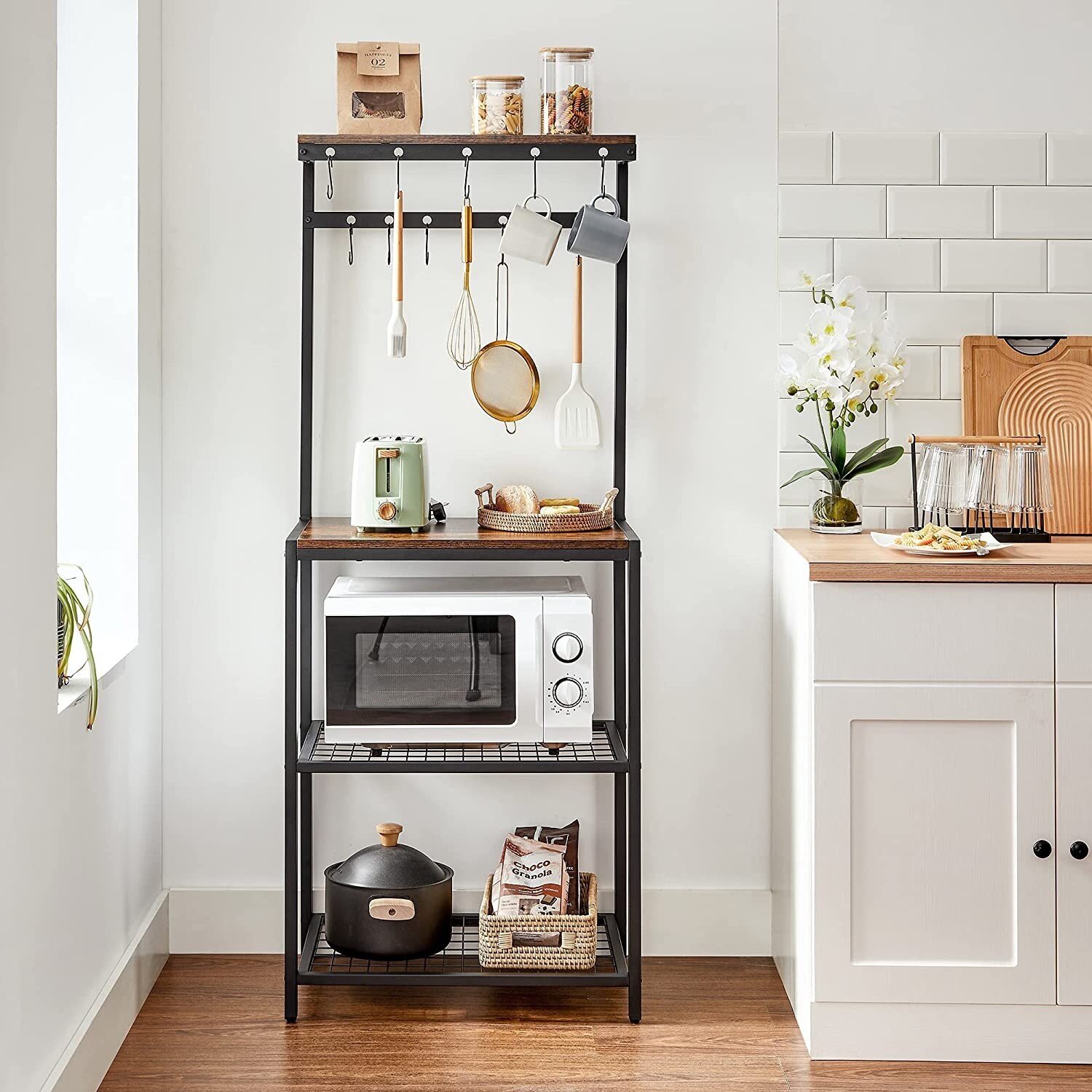 Vasagle alinru 2025 kitchen bakers rack